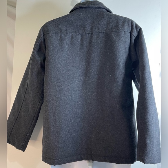 Izod Boy’s Size 14/16 Pea Coat Black - Picture 2 of 9